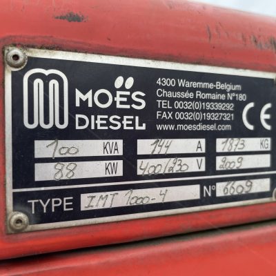 GROUPE ÉLECTROGÈNE 100 KVA - MOES DIESEL – Image 4